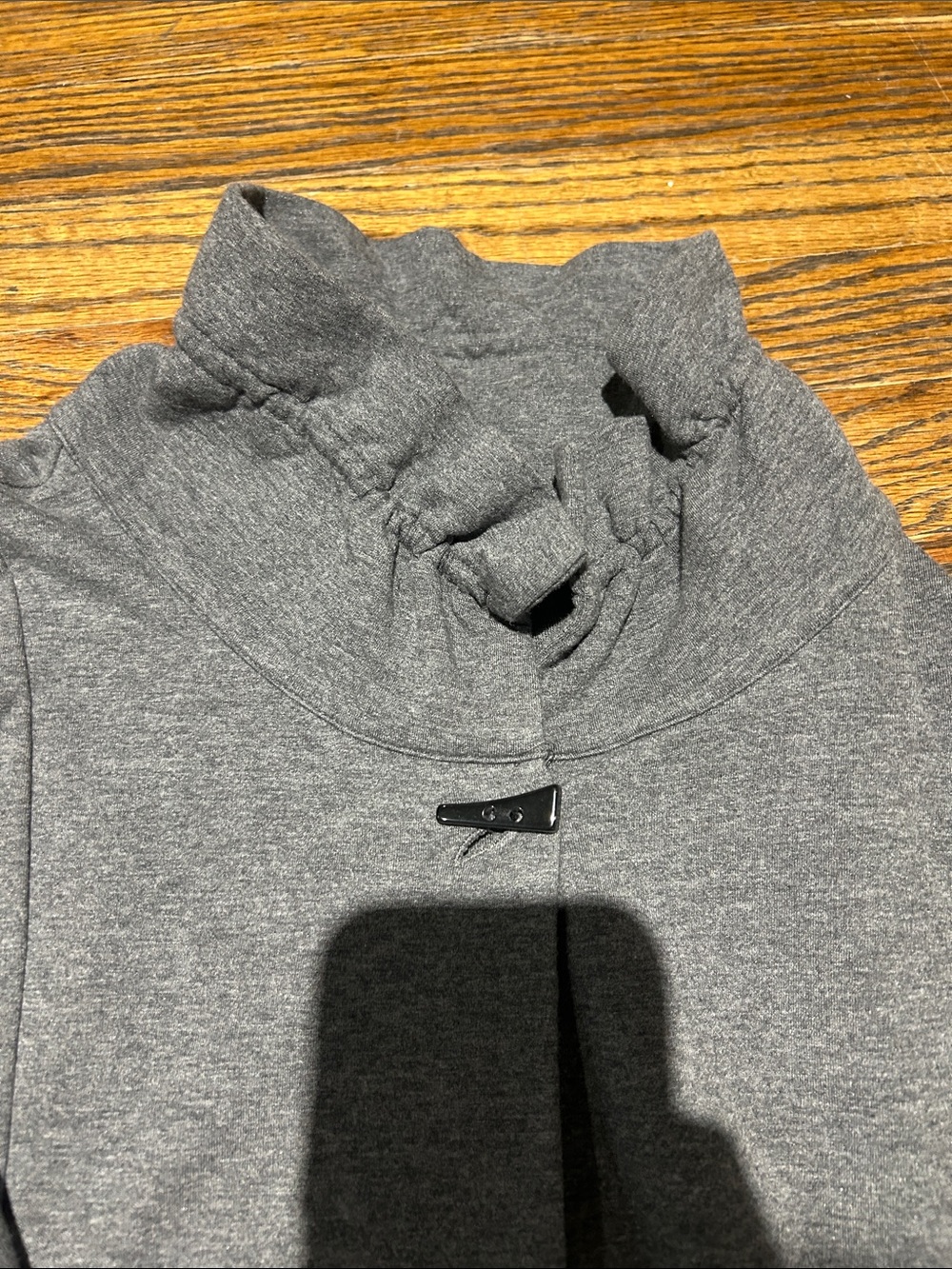 Soft Surroundings Gray Ruffle-Collar Jacket - Picture 7 of 11